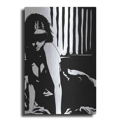 Luxe Metal Art 'Blindfold' by Giuseppe Cristiano, Metal Wall Art