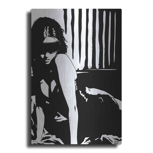 Luxe Metal Art 'Blindfold' by Giuseppe Cristiano, Metal Wall Art