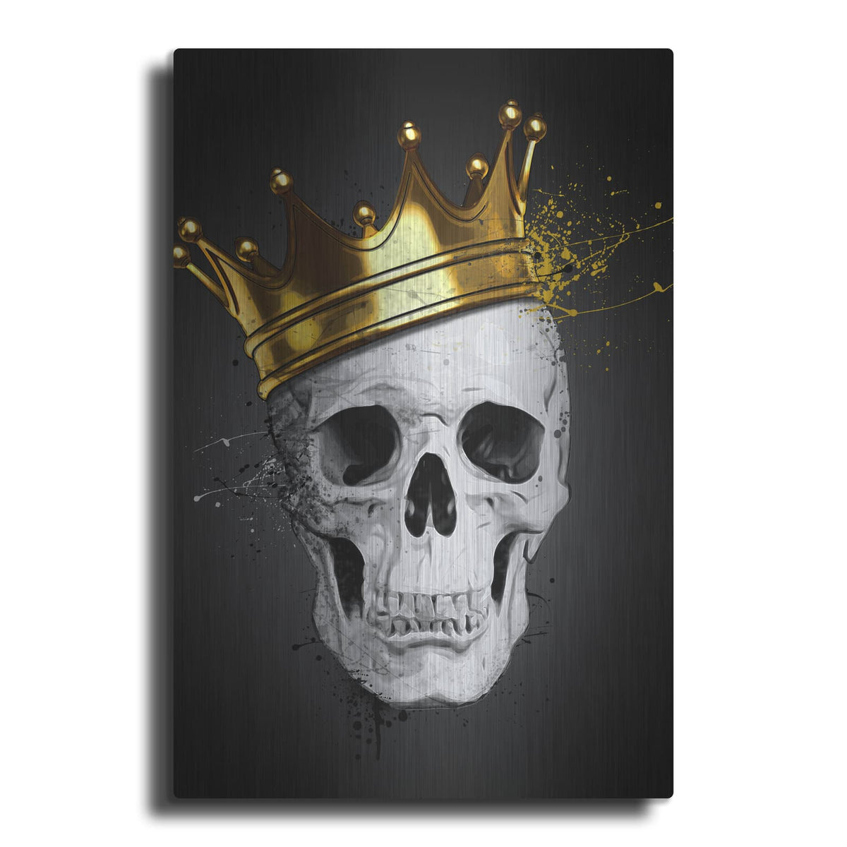 'Royal Skull' by Nicklas Gustafsson – Metal Wall Art