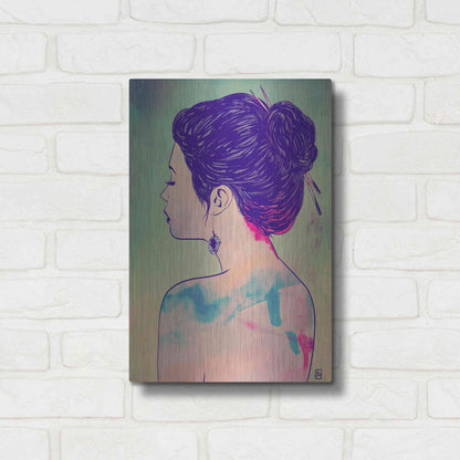 Luxe Metal Art 'Colors' by Giuseppe Cristiano, Metal Wall Art,12x16