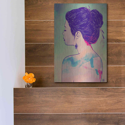 Luxe Metal Art 'Colors' by Giuseppe Cristiano, Metal Wall Art,12x16