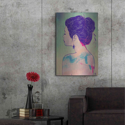 Luxe Metal Art 'Colors' by Giuseppe Cristiano, Metal Wall Art,24x36