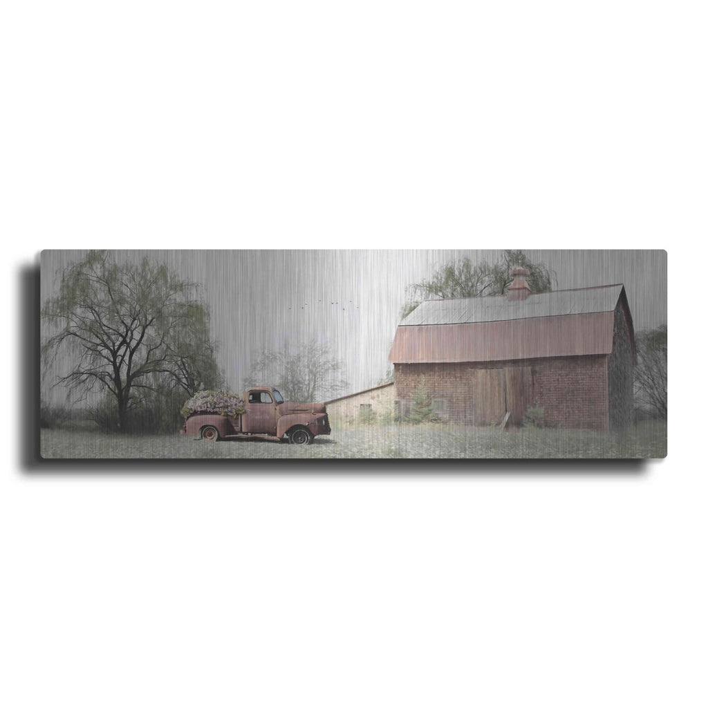 'The Rusty Flower Box' by Lori Deiter – Metal Wall Art