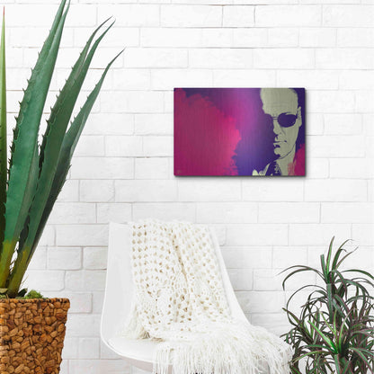 Luxe Metal Art 'JGandolfini' by Giuseppe Cristiano, Metal Wall Art,16x12