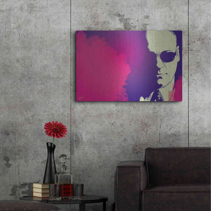 Luxe Metal Art 'JGandolfini' by Giuseppe Cristiano, Metal Wall Art,36x24