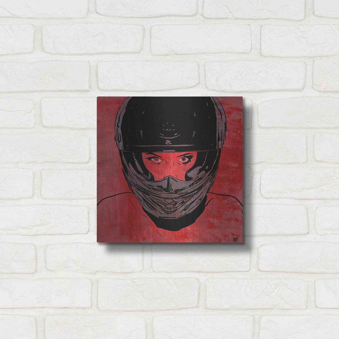 Luxe Metal Art 'Ride' by Giuseppe Cristiano, Metal Wall Art,12x12