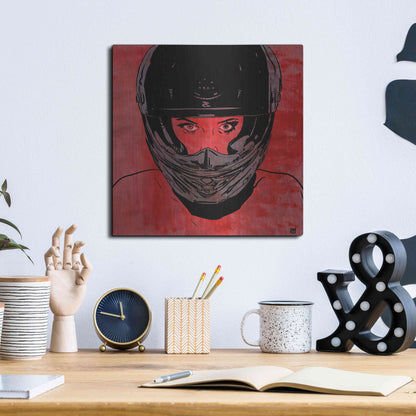 Luxe Metal Art 'Ride' by Giuseppe Cristiano, Metal Wall Art,12x12