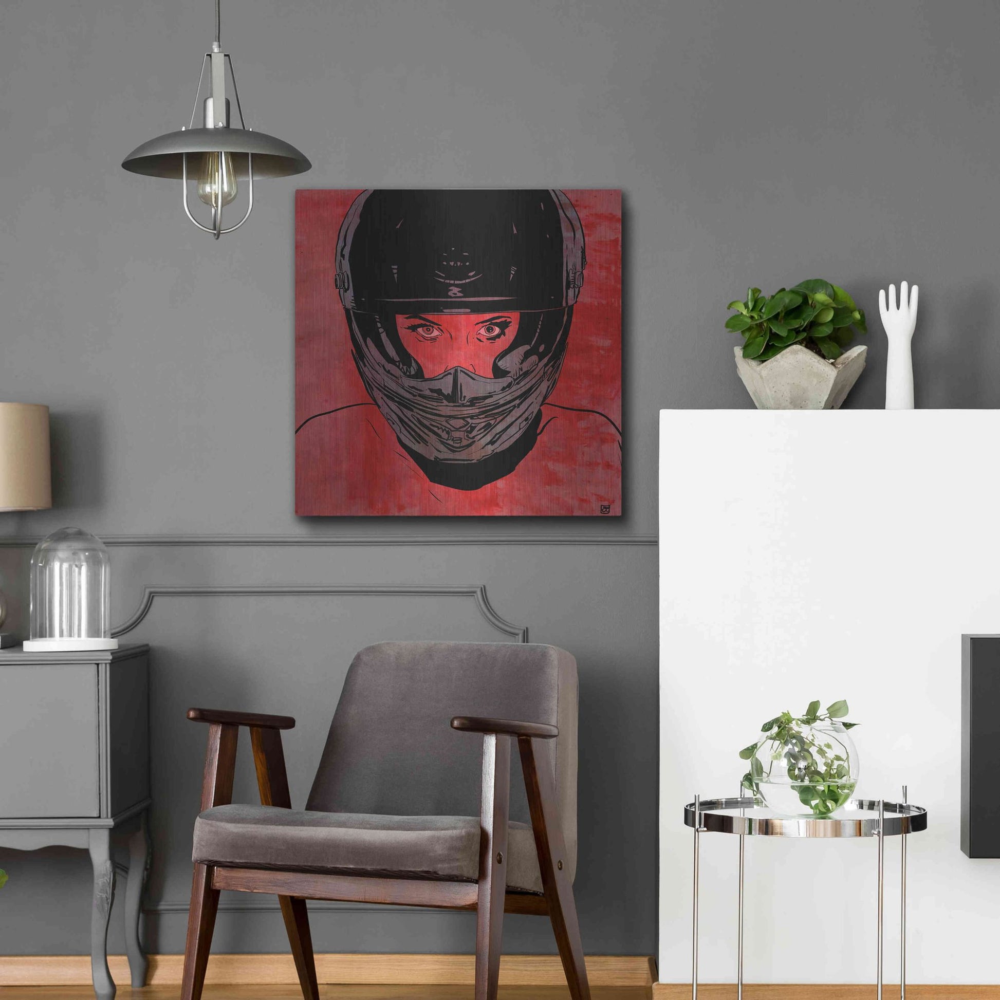 Luxe Metal Art 'Ride' by Giuseppe Cristiano, Metal Wall Art,24x24