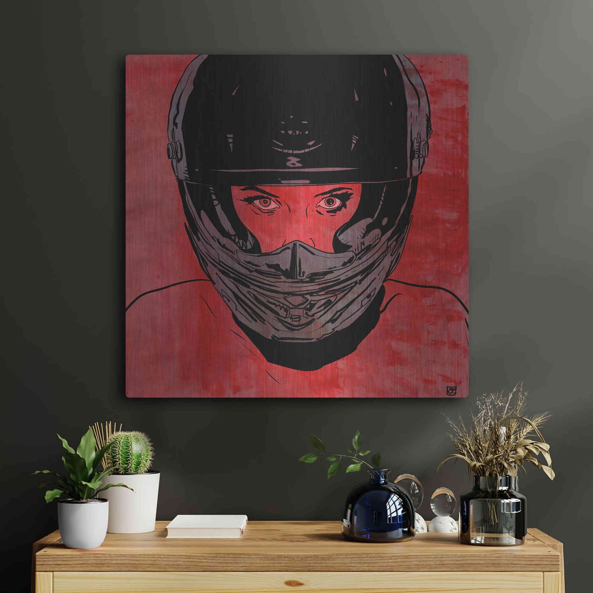 Luxe Metal Art 'Ride' by Giuseppe Cristiano, Metal Wall Art,24x24