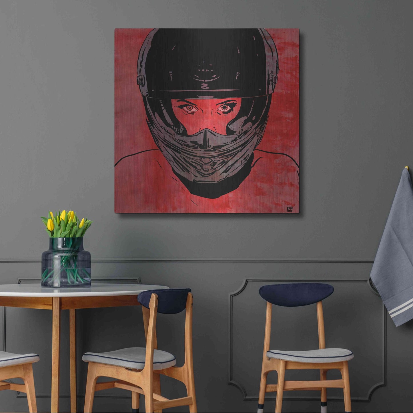 Luxe Metal Art 'Ride' by Giuseppe Cristiano, Metal Wall Art,36x36