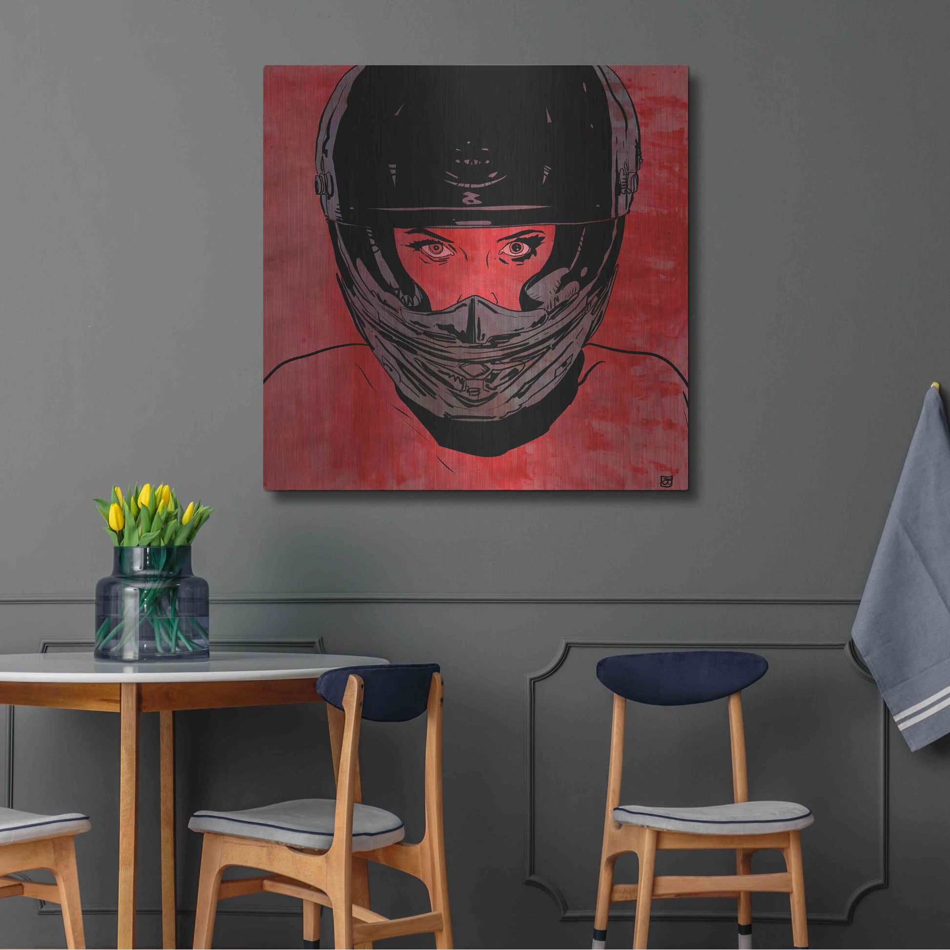 Luxe Metal Art 'Ride' by Giuseppe Cristiano, Metal Wall Art,36x36