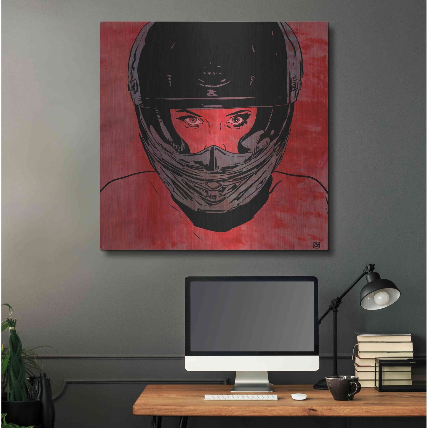 Luxe Metal Art 'Ride' by Giuseppe Cristiano, Metal Wall Art,36x36