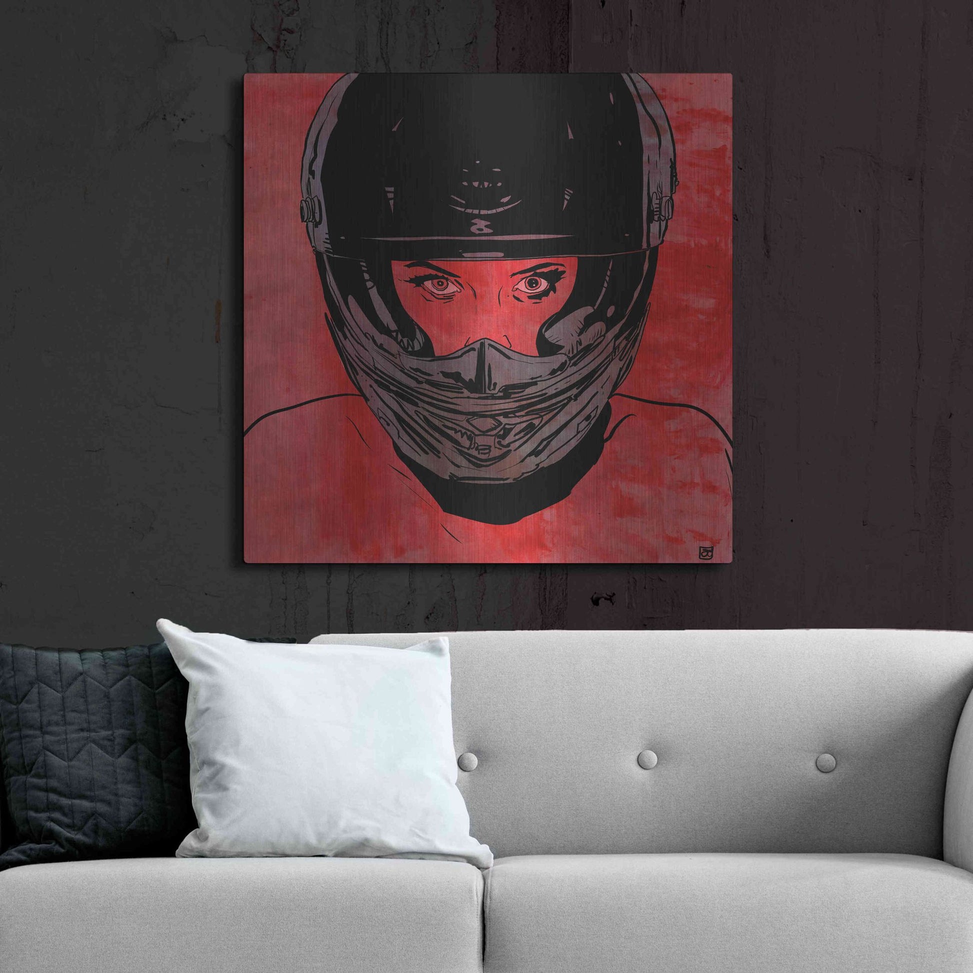 Luxe Metal Art 'Ride' by Giuseppe Cristiano, Metal Wall Art,36x36