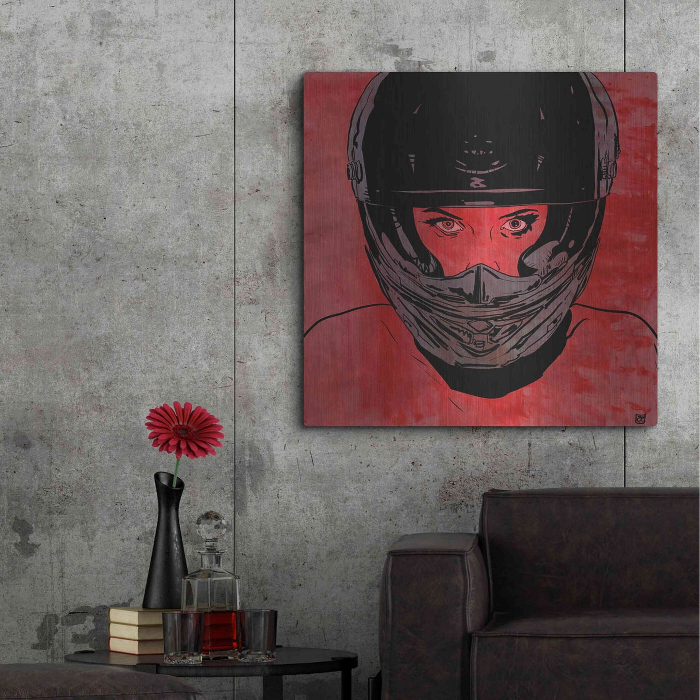 Luxe Metal Art 'Ride' by Giuseppe Cristiano, Metal Wall Art,36x36