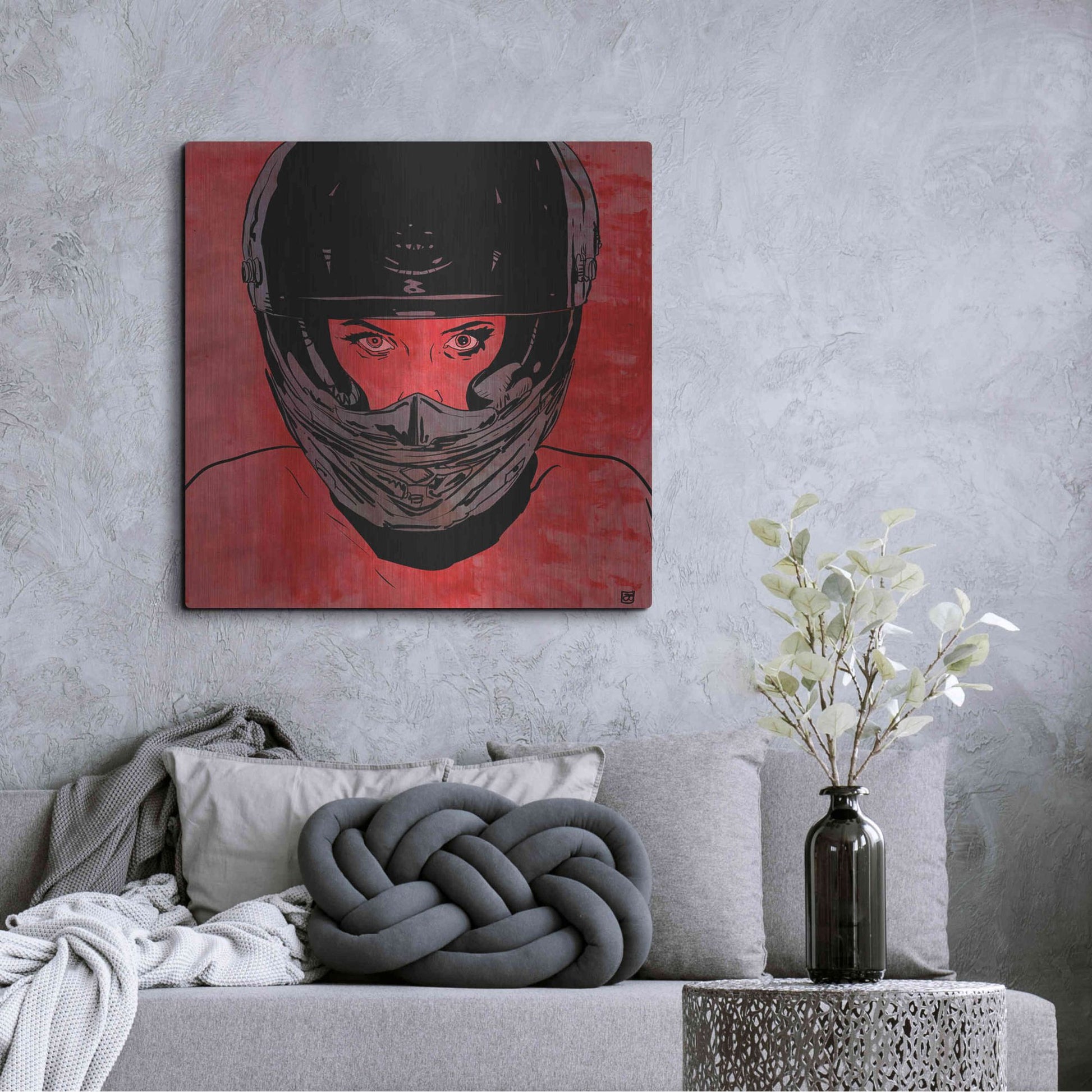 Luxe Metal Art 'Ride' by Giuseppe Cristiano, Metal Wall Art,36x36