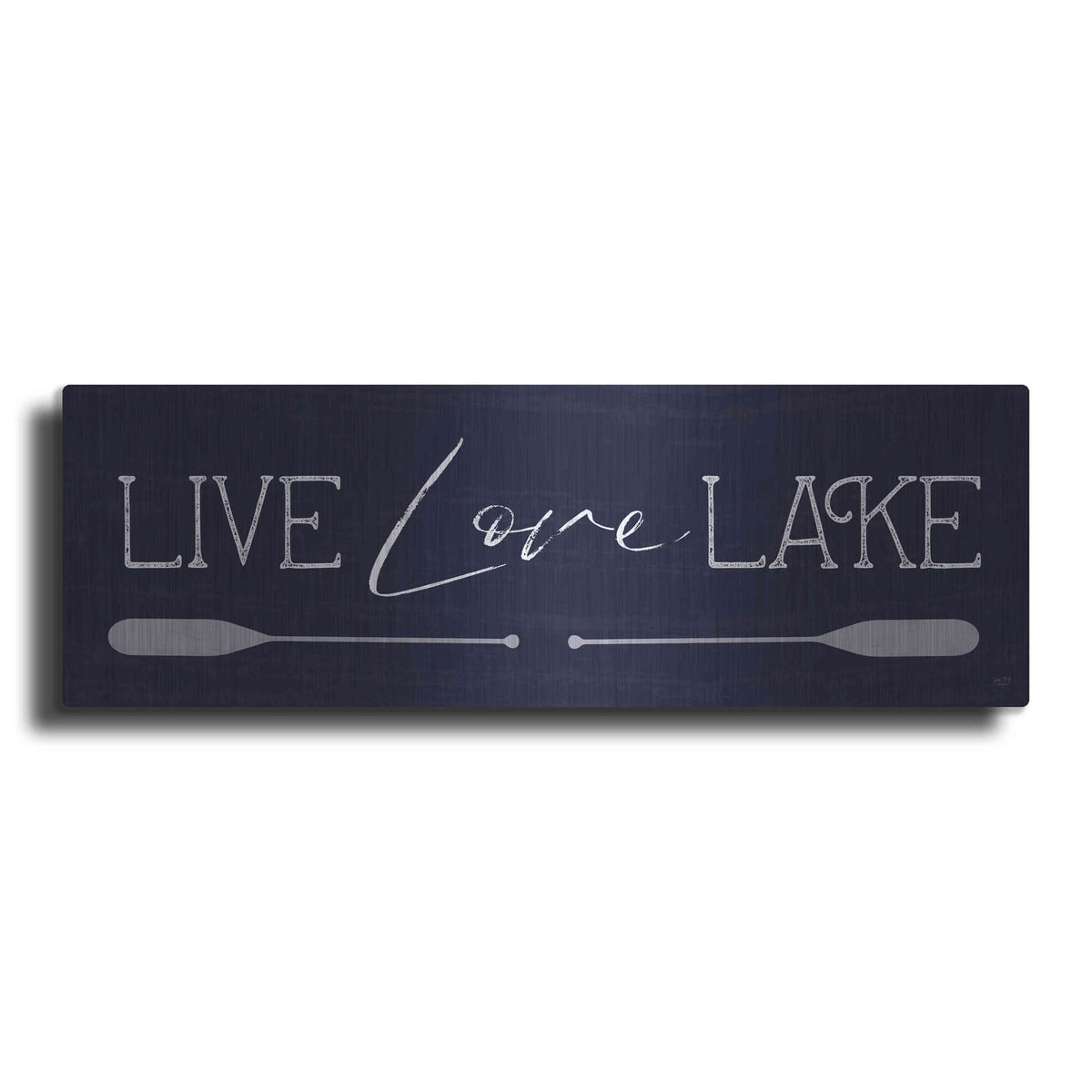 'Live, Love, Lake' by Lux + Me – Metal Wall Art