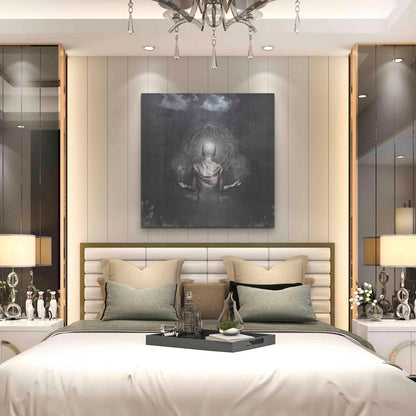 Luxe Metal Art 'The Projection' by Cameron Gray, Metal Wall Art,36x36