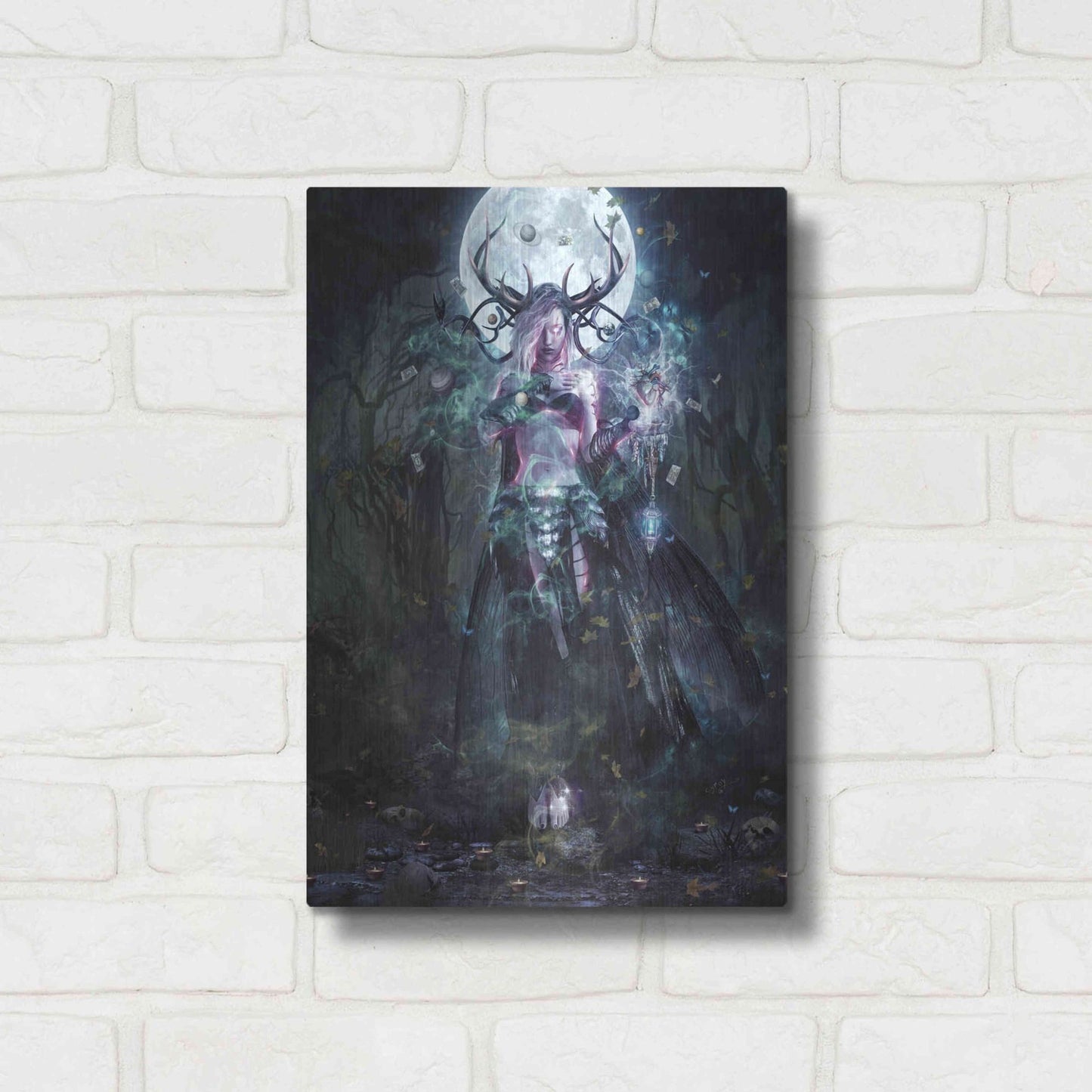 Luxe Metal Art 'The Dreamcatcher' by Cameron Gray, Metal Wall Art,12x16