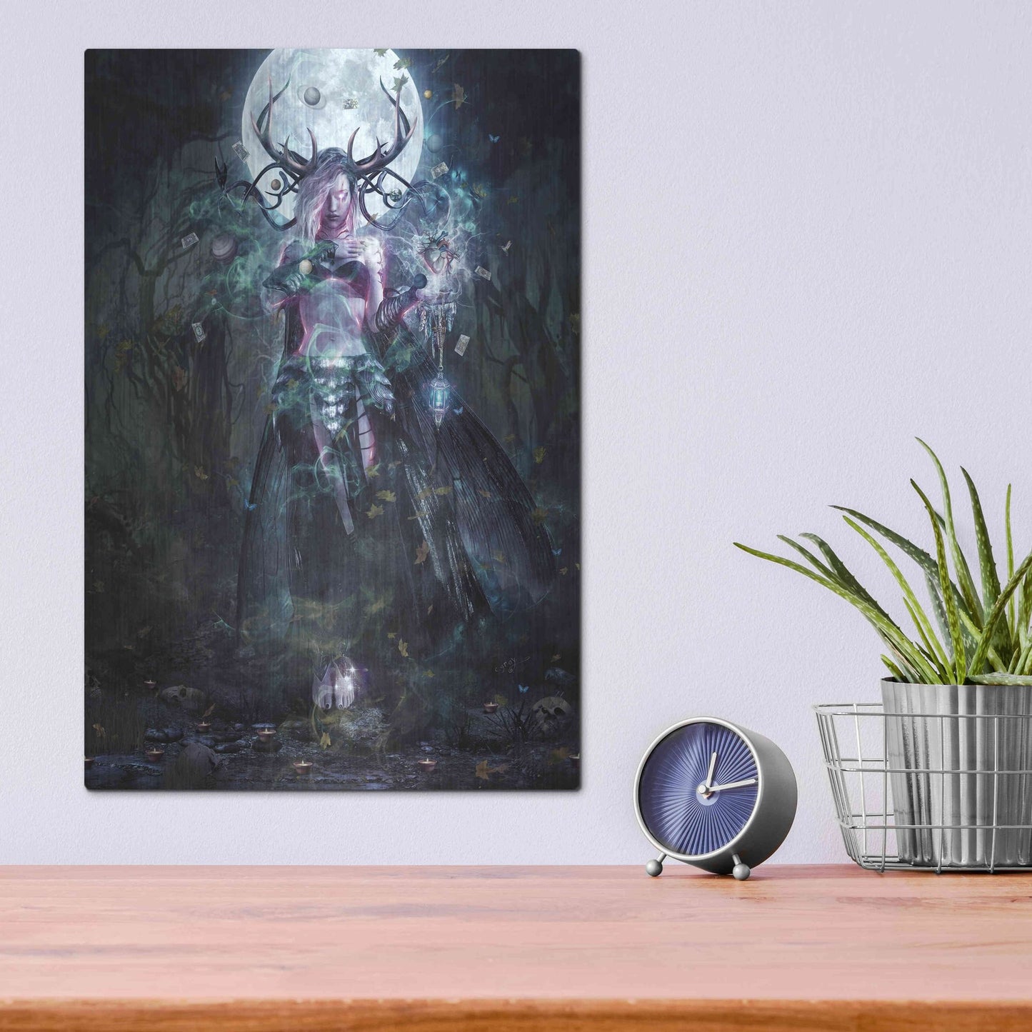 Luxe Metal Art 'The Dreamcatcher' by Cameron Gray, Metal Wall Art,12x16