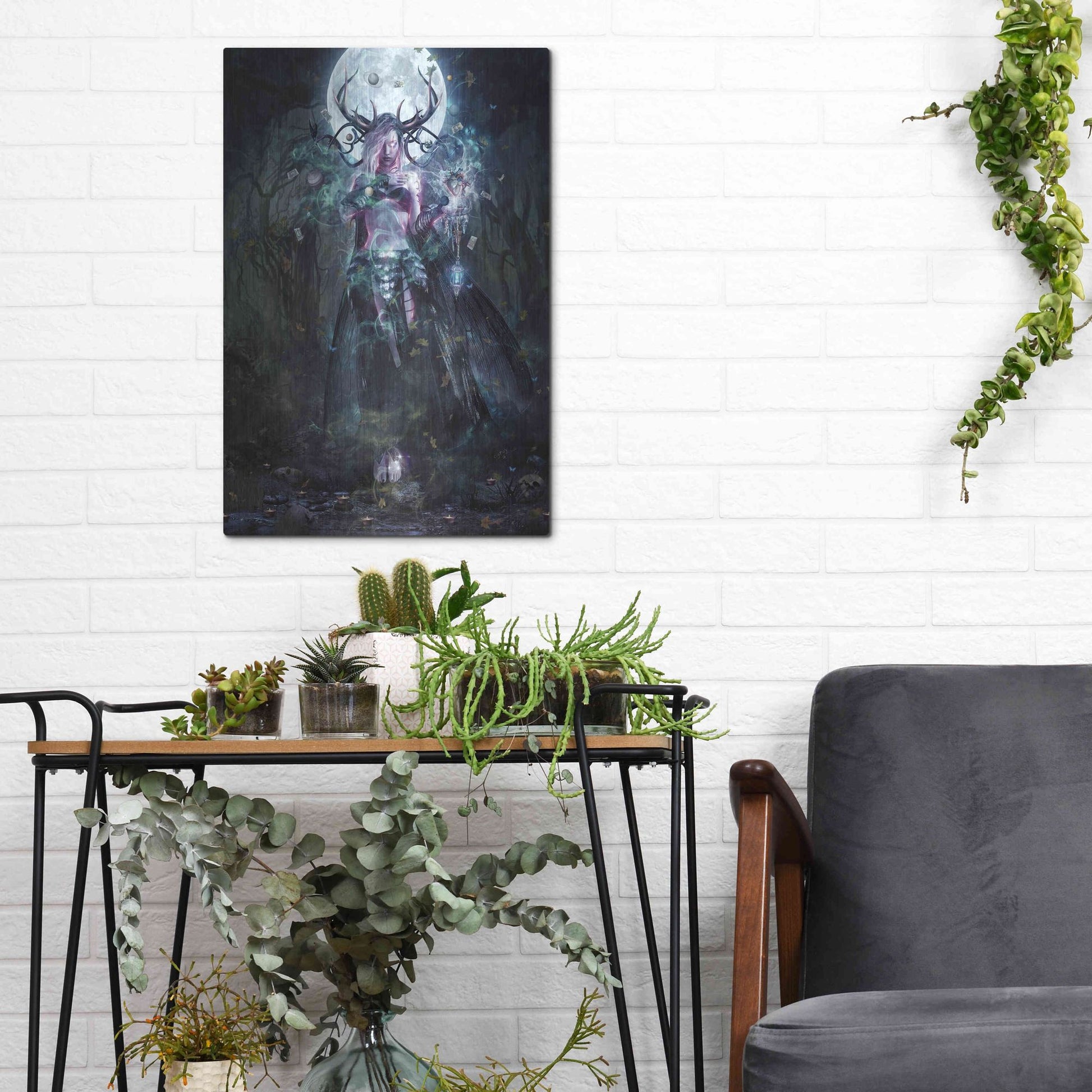 Luxe Metal Art 'The Dreamcatcher' by Cameron Gray, Metal Wall Art,12x16