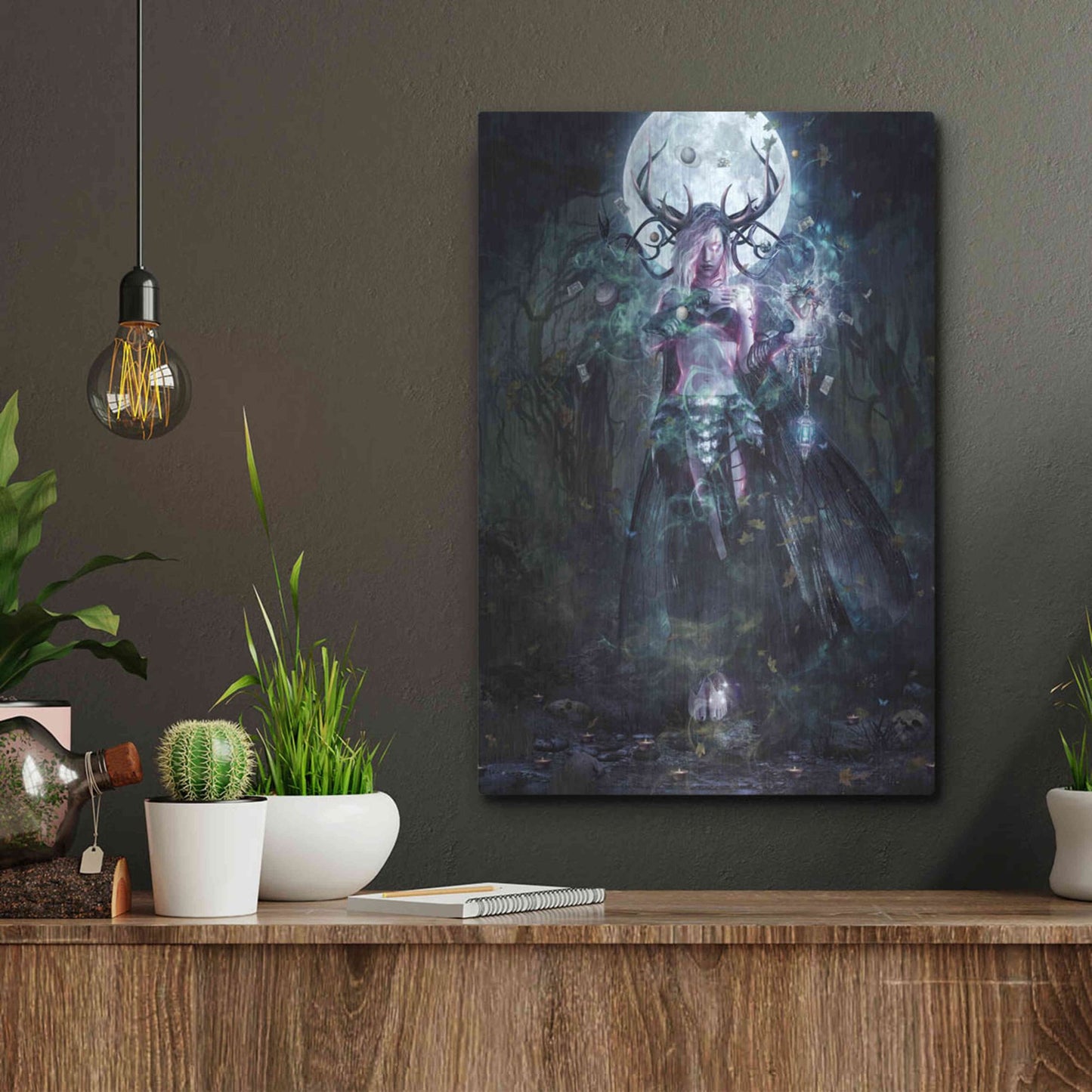 Luxe Metal Art 'The Dreamcatcher' by Cameron Gray, Metal Wall Art,12x16