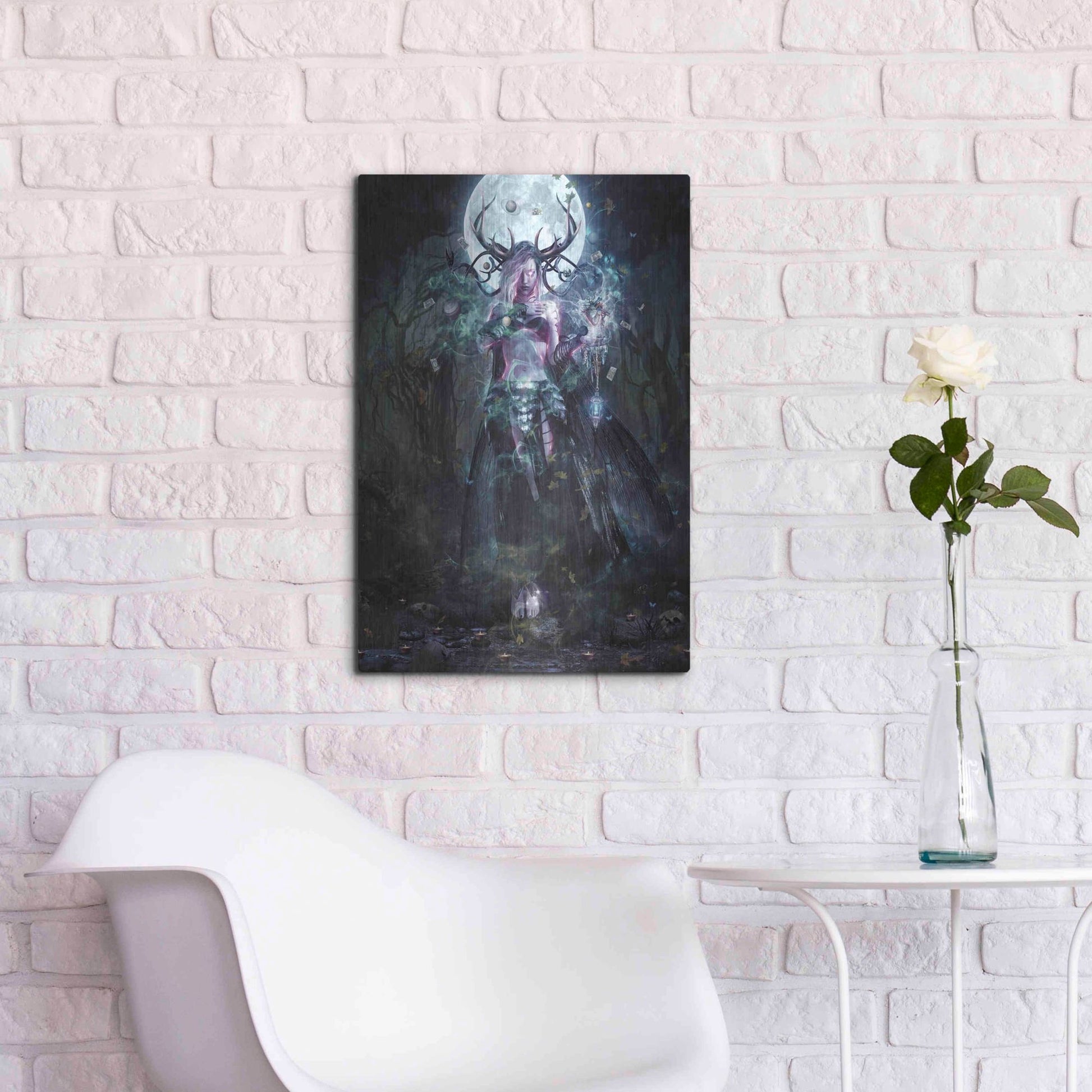 Luxe Metal Art 'The Dreamcatcher' by Cameron Gray, Metal Wall Art,16x24