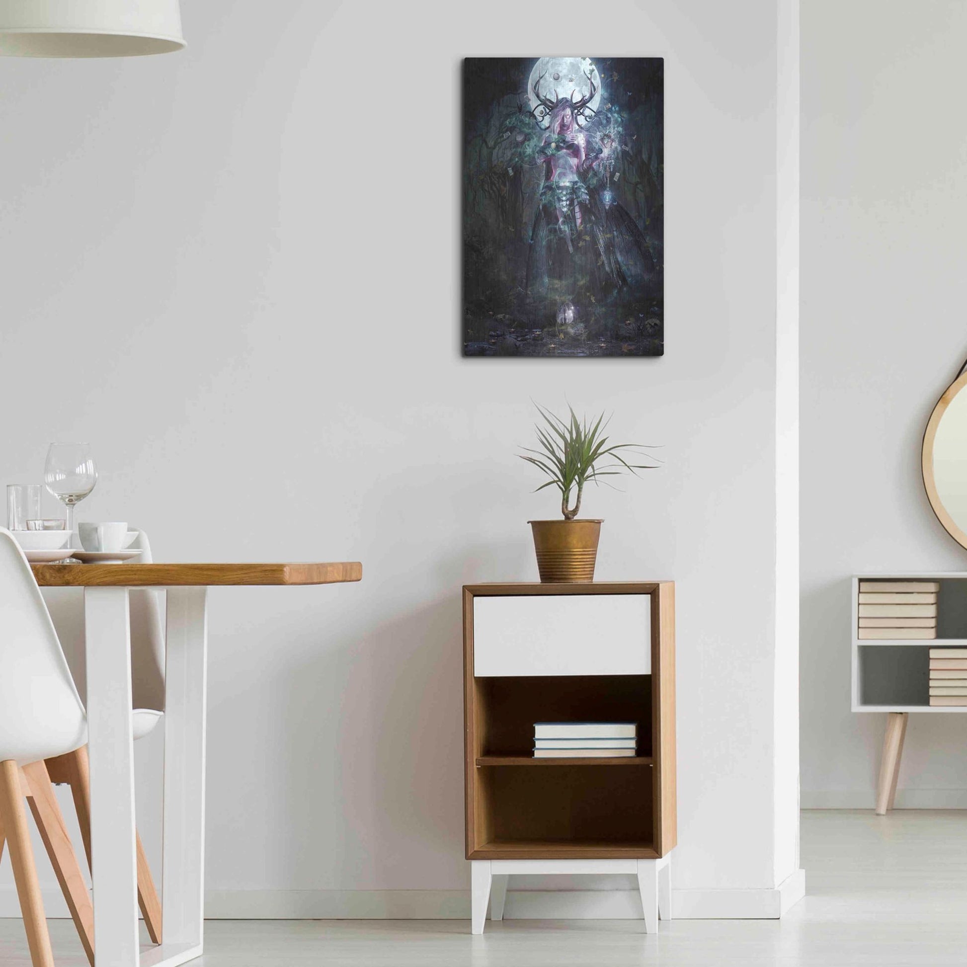 Luxe Metal Art 'The Dreamcatcher' by Cameron Gray, Metal Wall Art,16x24