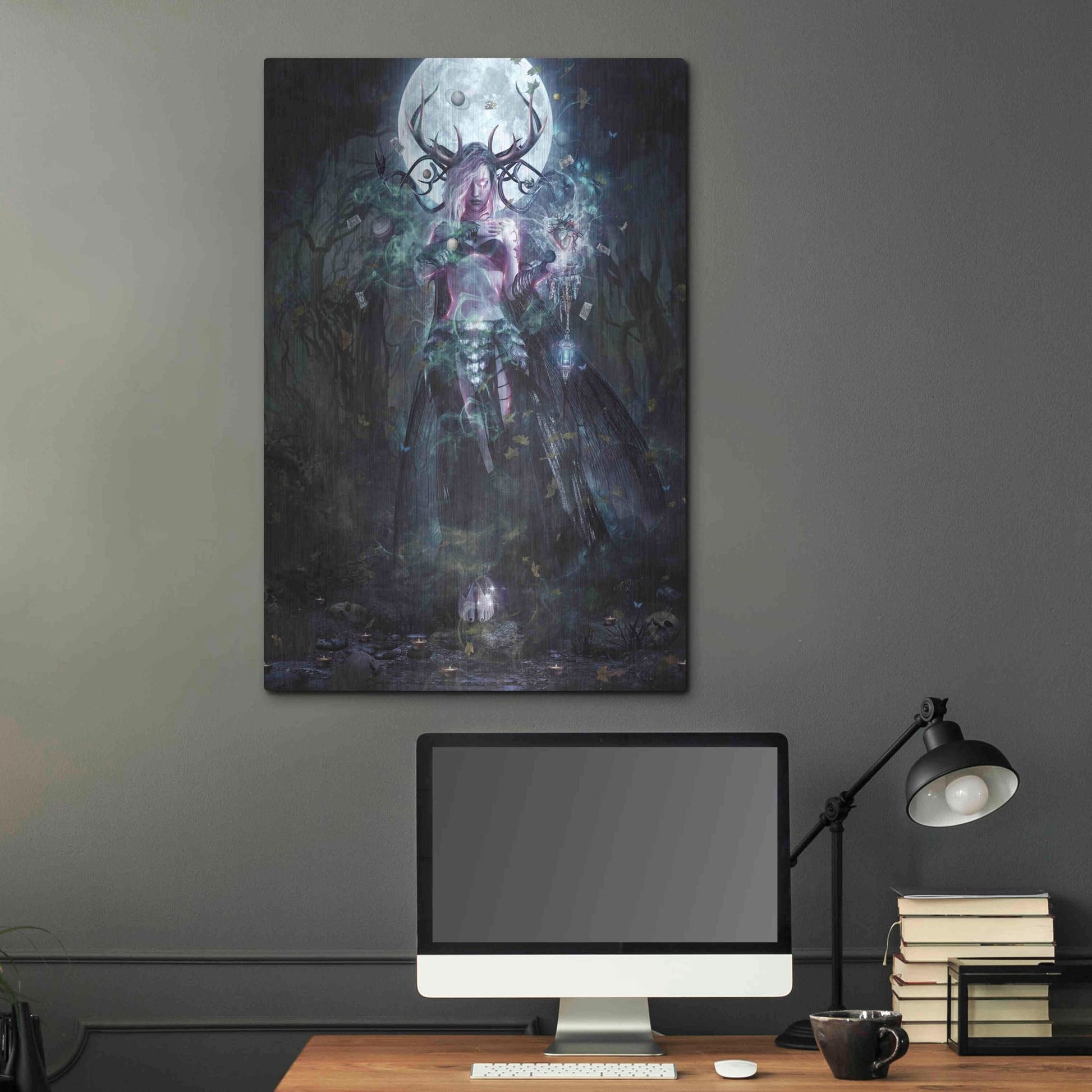 Luxe Metal Art 'The Dreamcatcher' by Cameron Gray, Metal Wall Art,24x36