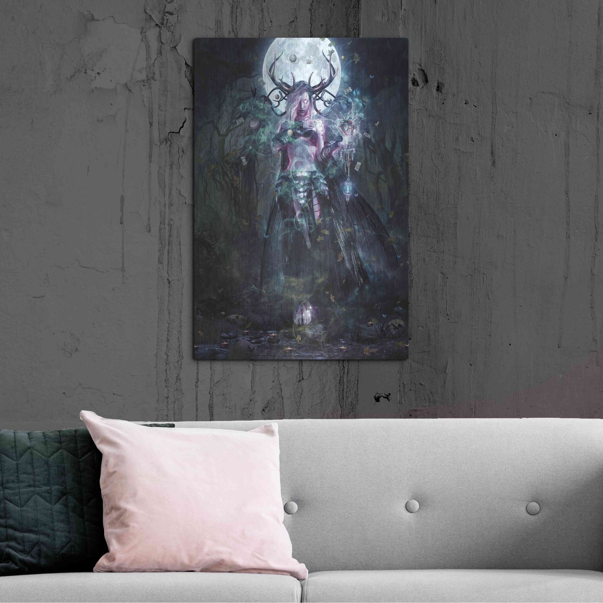 Luxe Metal Art 'The Dreamcatcher' by Cameron Gray, Metal Wall Art,24x36