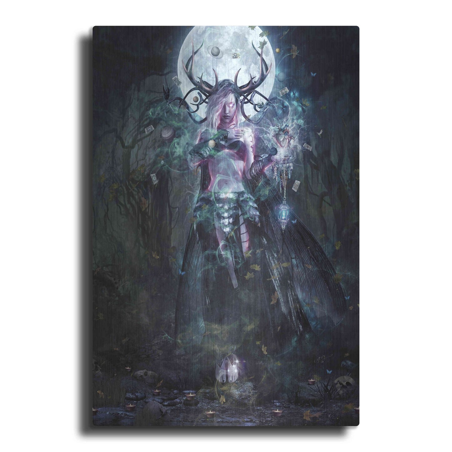 Luxe Metal Art 'The Dreamcatcher' by Cameron Gray, Metal Wall Art