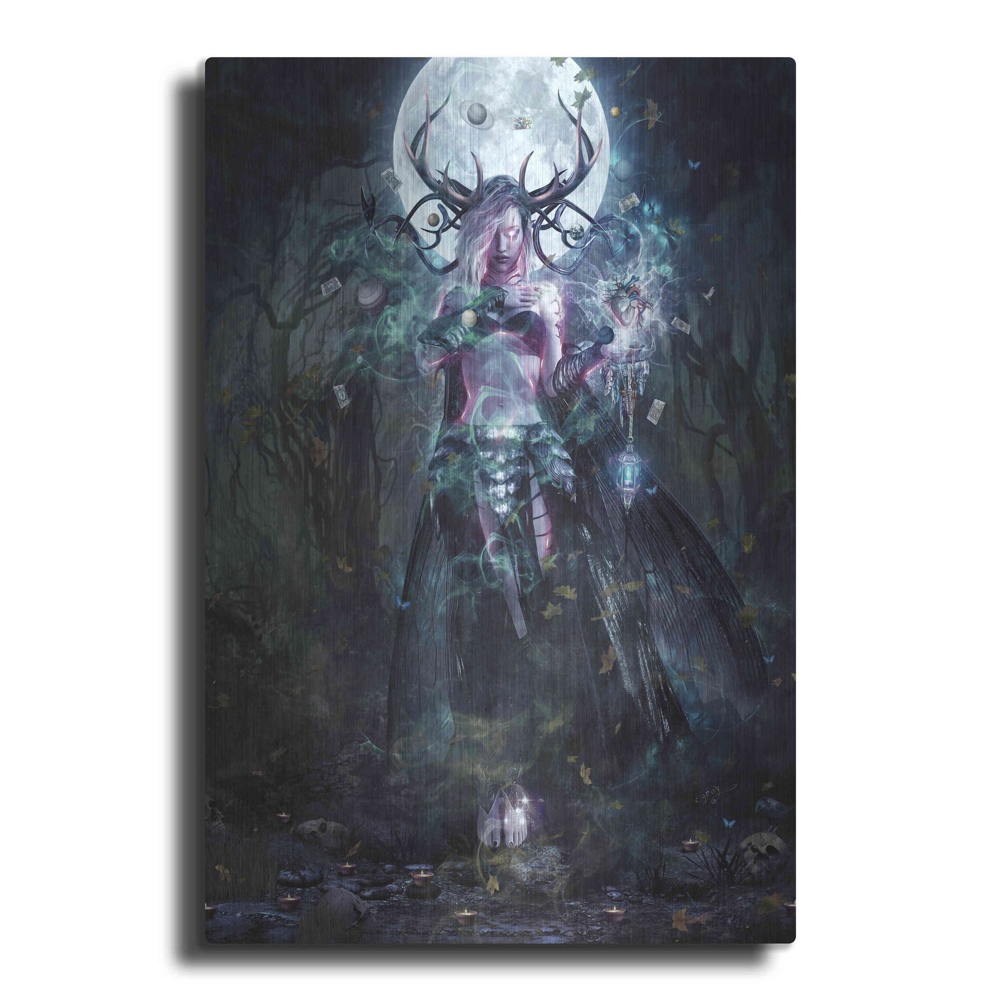 Luxe Metal Art 'The Dreamcatcher' by Cameron Gray, Metal Wall Art