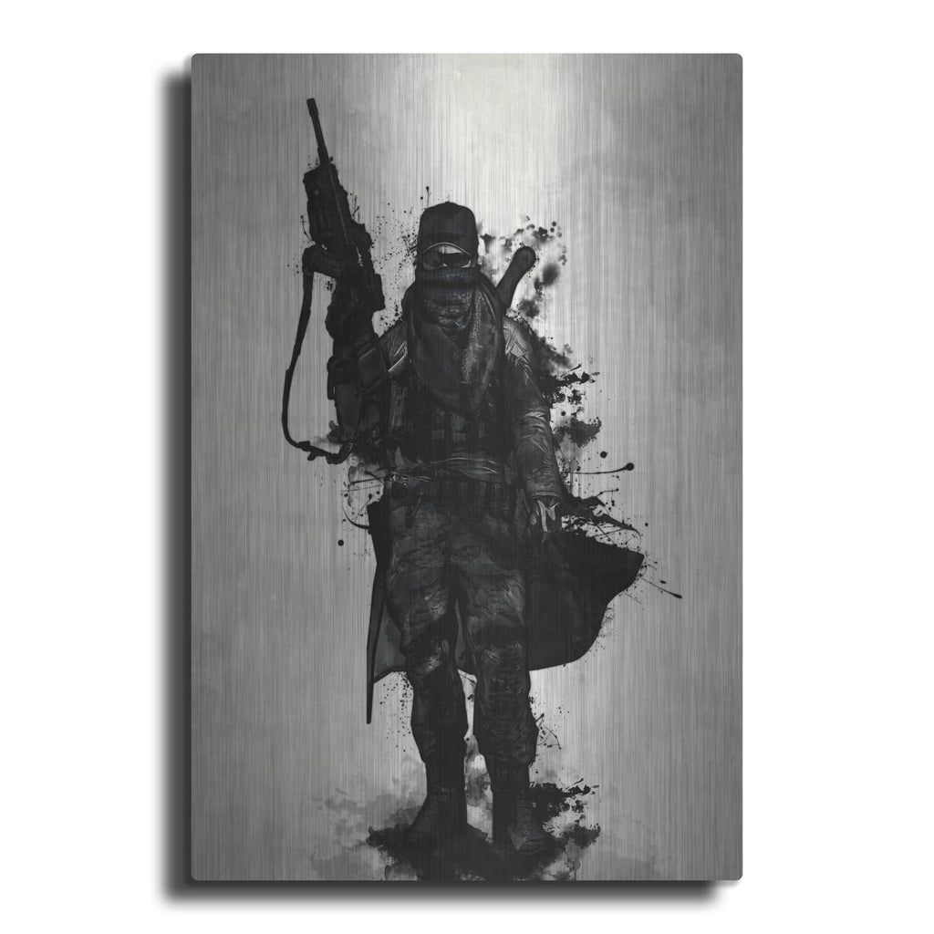 'Post Apocalyptic Warrior' by Nicklas Gustafsson – Metal Wall Art