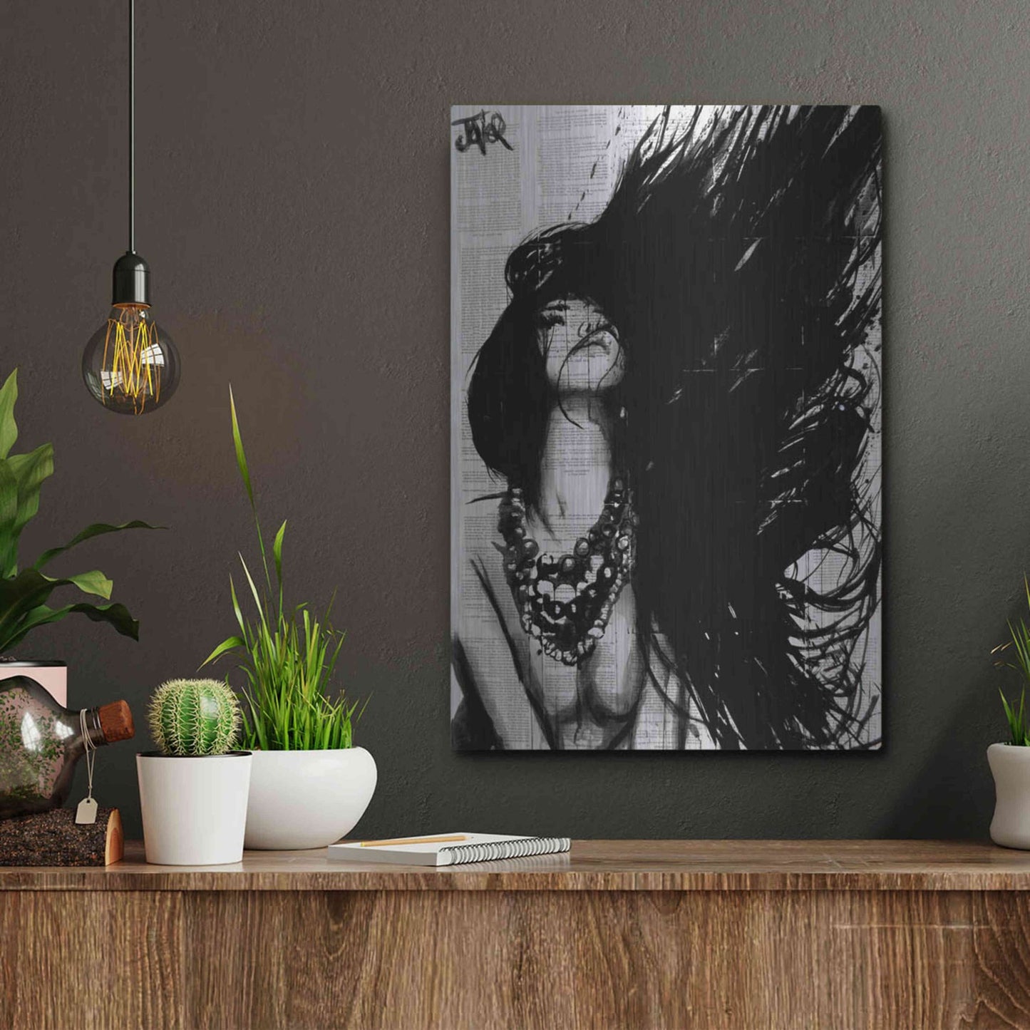 Luxe Metal Art 'Amazonia' by Loui Jover, Metal Wall Art,12x16