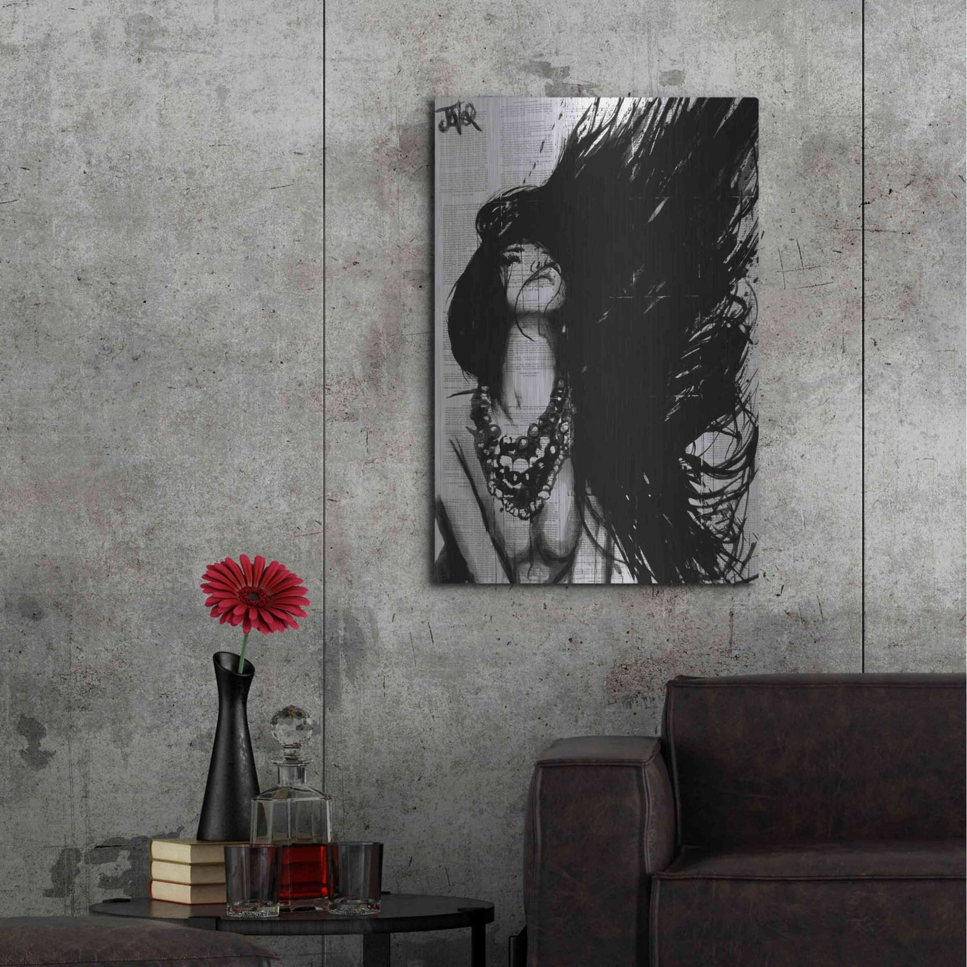 Luxe Metal Art 'Amazonia' by Loui Jover, Metal Wall Art,24x36