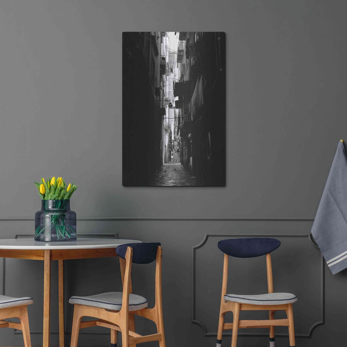 'Alley' by Design Fabrikken – Metal Wall Art, 24x36 room view