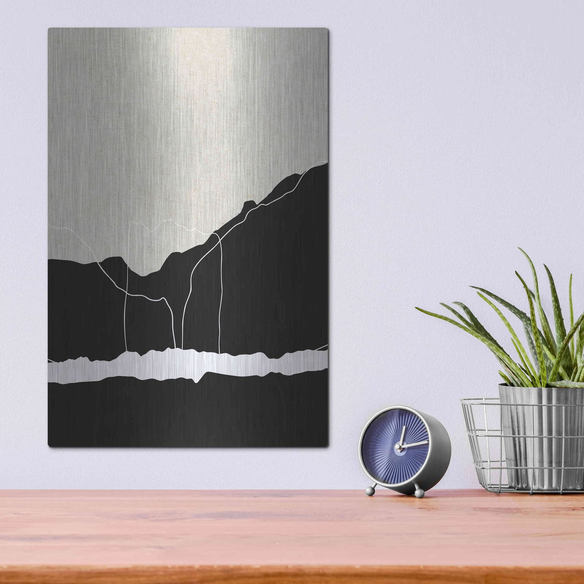 'Apart' by Design Fabrikken – Metal Wall Art, 12x16 room view
