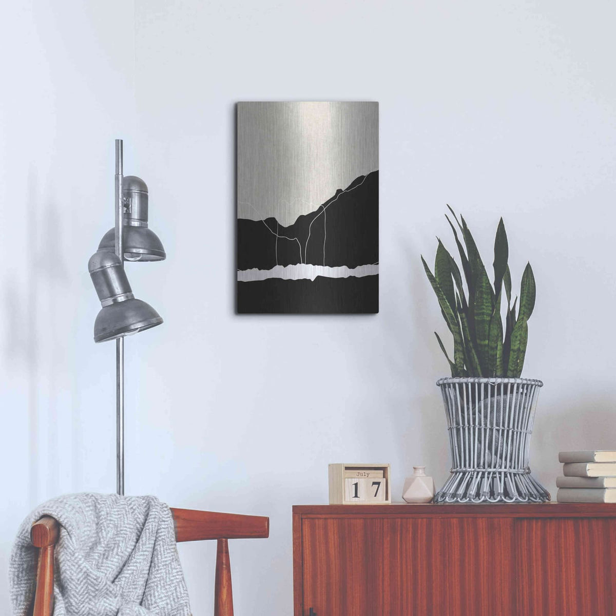 'Apart' by Design Fabrikken – Metal Wall Art, 16x24 room view