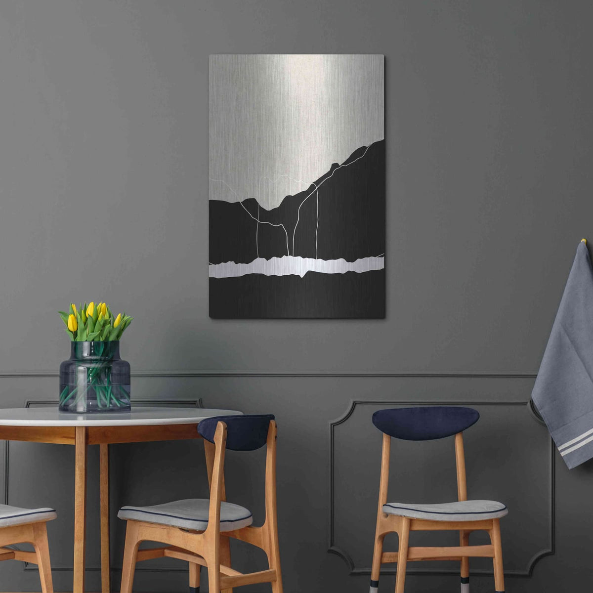 'Apart' by Design Fabrikken – Metal Wall Art, 24x36 room view