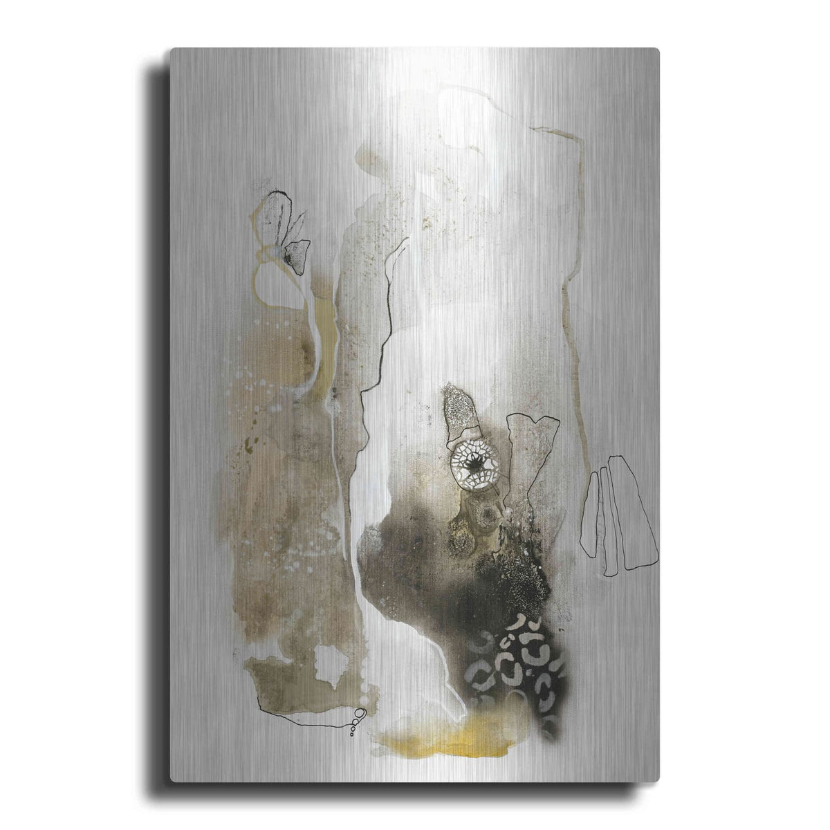 'Aqua Sketch 1' by Design Fabrikken – Metal Wall Art