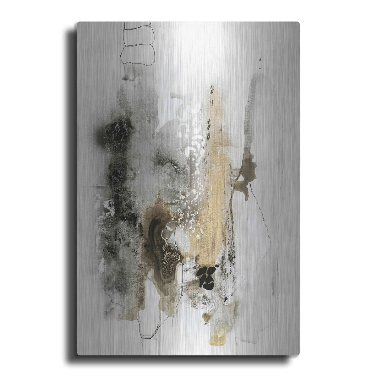 'Aqua Sketch 2' by Design Fabrikken – Metal Wall Art