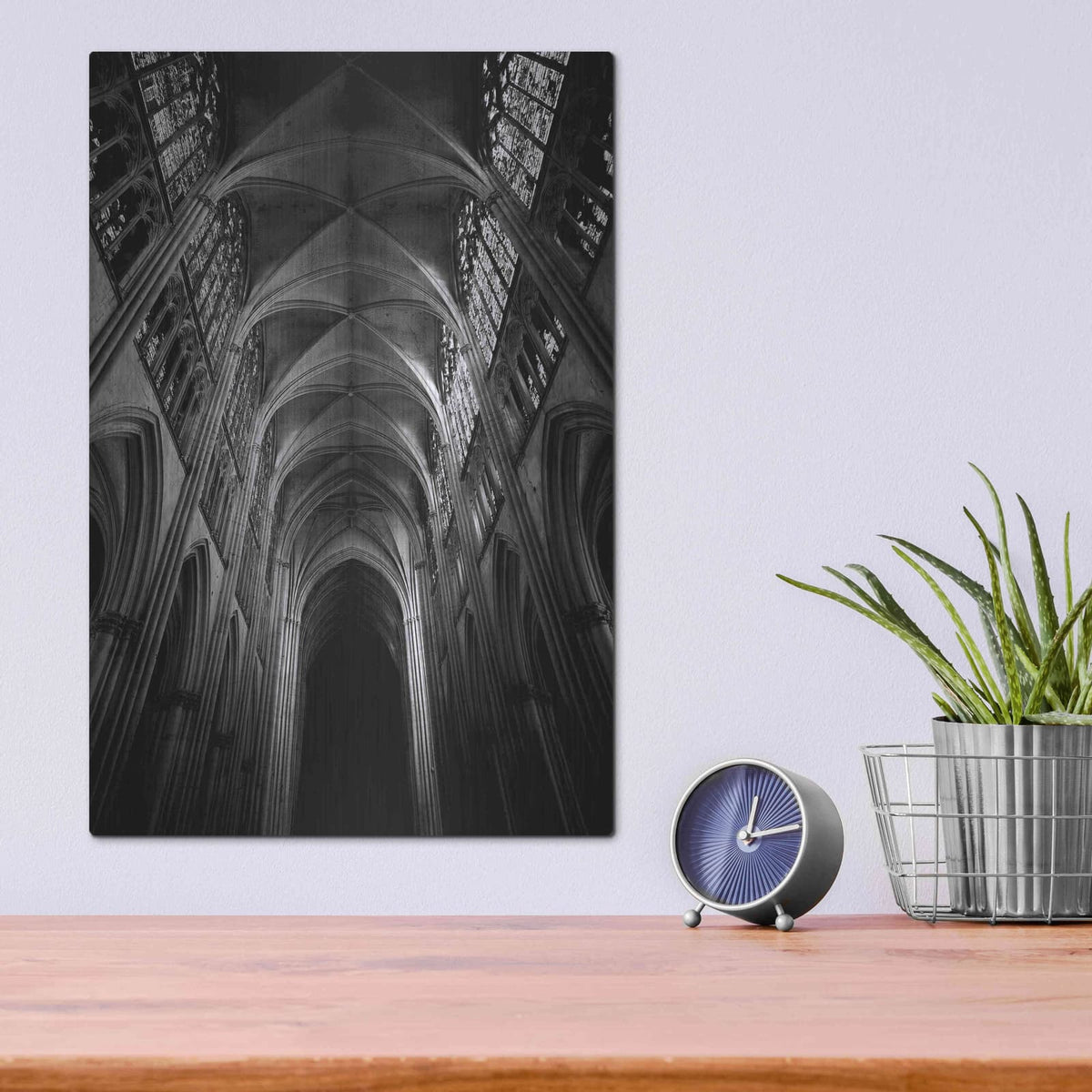 'Architecture 3' by Design Fabrikken – Metal Wall Art, 12x16 room view