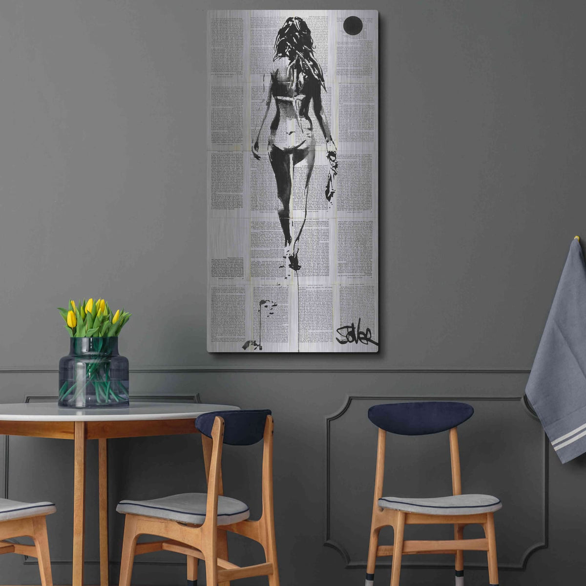 'Beachcomber' by Loui Jover – Metal Wall Art, 24x48 room view