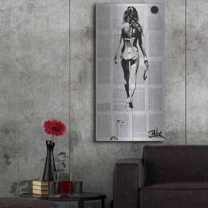 Luxe Metal Art 'Beachcomber' by Loui Jover, Metal Wall Art,24x48