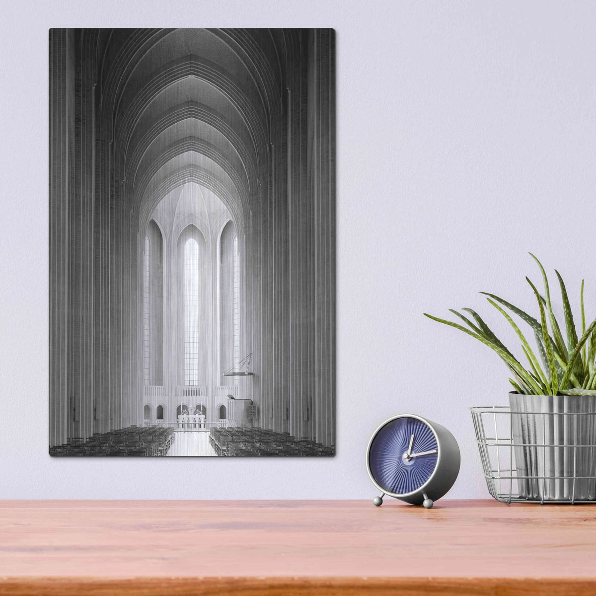 'Architecture 4' by Design Fabrikken – Metal Wall Art, 12x16 room view