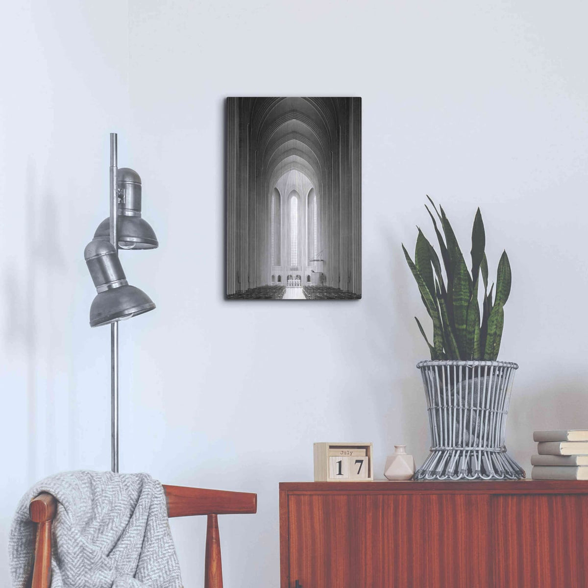 'Architecture 4' by Design Fabrikken – Metal Wall Art, 16x24 room view