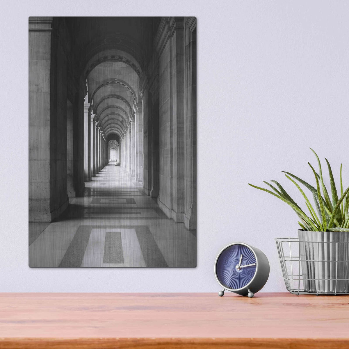 'Architecture 5' by Design Fabrikken – Metal Wall Art, 12x16 room view