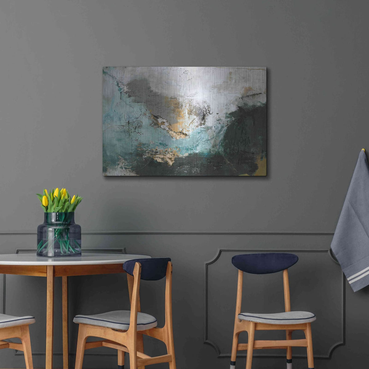 'Arctic Green' by Design Fabrikken – Metal Wall Art, 36x24 room view