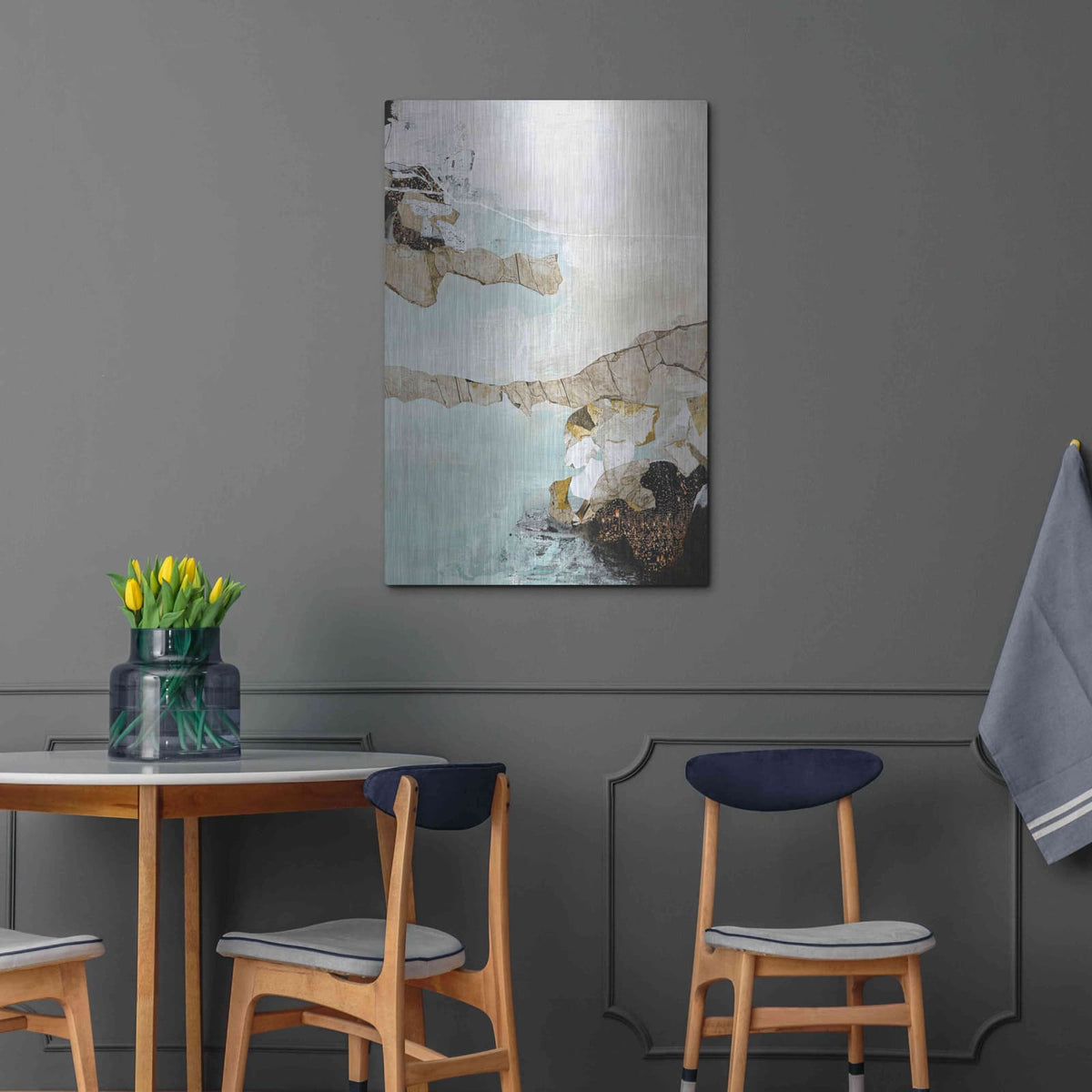 'Art Piece 1' by Design Fabrikken – Metal Wall Art, 24x36 room view