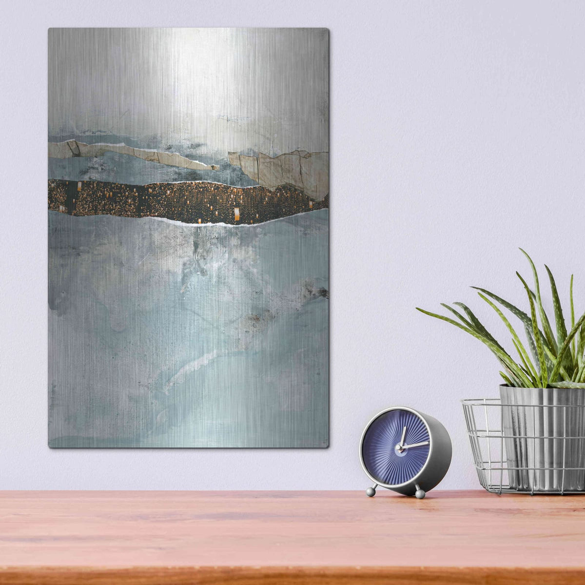 'Art Piece 2' by Design Fabrikken – Metal Wall Art, 12x16 room view