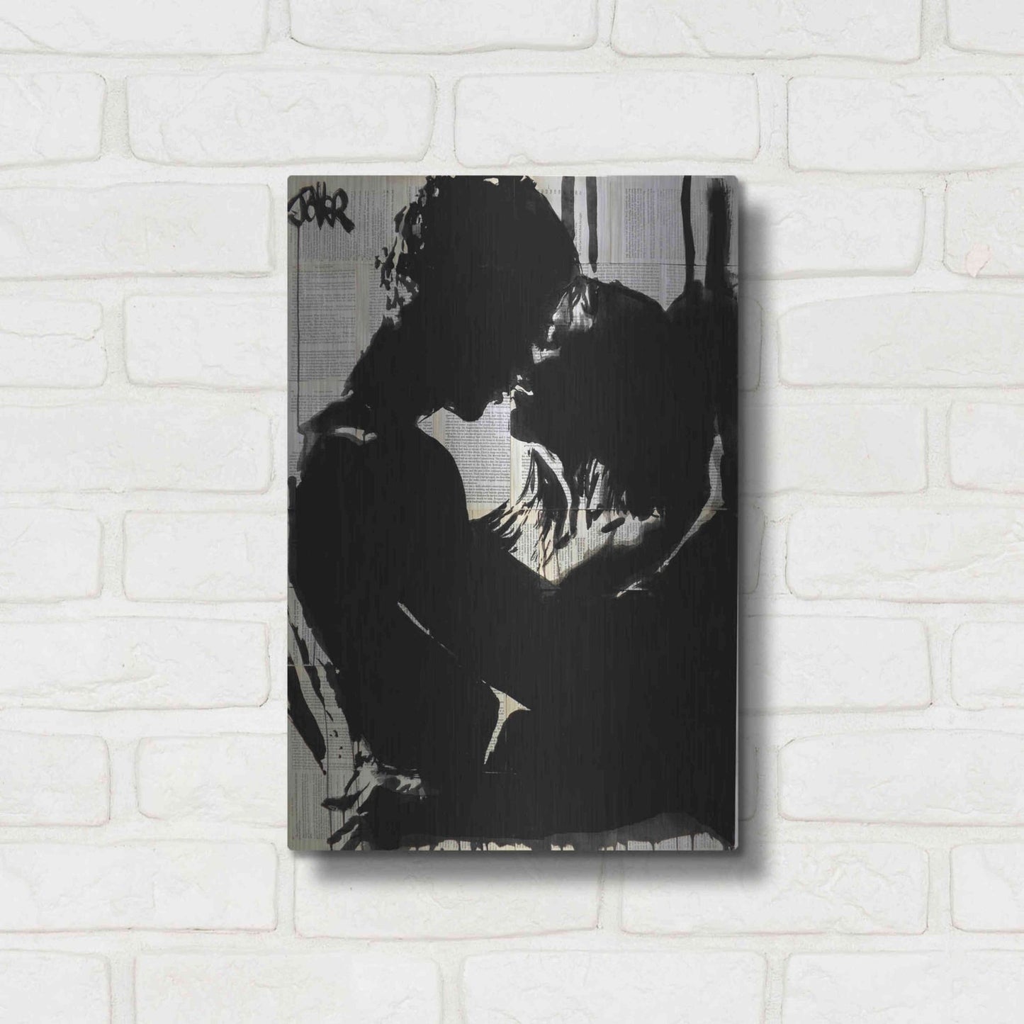 Luxe Metal Art 'Connection 2' by Loui Jover, Metal Wall Art,12x16